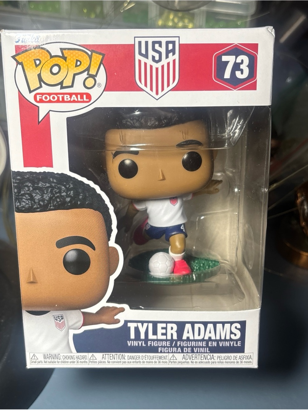 Funko Pop! Football Tyler Adams Vinyl Figure - White/Blue/Pink